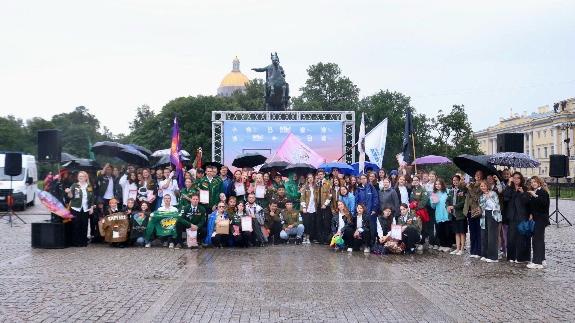 Закрыли трудовой сезон VIII Межрегиональной студенческой стройки  «Санкт-Петербург».